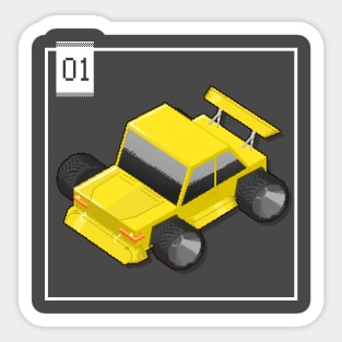 01 - Pixel Cars - Little Yellow Sticker